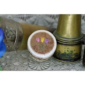 Carol Deems Signed Native American Birch and Porcupine Quill Tulips Box